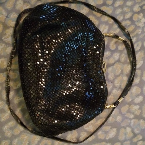 Bags by Michael Handbags - 2/$25 Black Beaded Metal Vintage Evening Bag